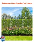 VEVOR Garden Trellis for Climbing Plants, 71 x 20 in, 6 Packs Rustproof Metal...