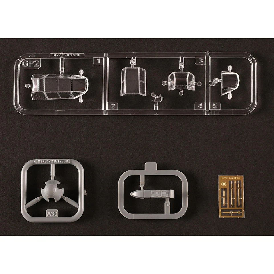 1/48 Messerschmitt Bf109E-4/TROP Helicopter Static Aircraft Plastic KIT Model - Image 4 of 4