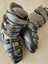 Rossignol Ski Boots Size 5.5 (23.5, 275mm) Metallic Gray Silver Blue Thermo Fit
