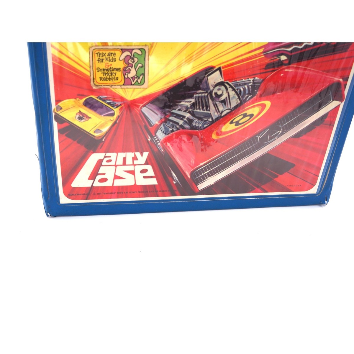 Vintage 1971 Matchbox Official Collector Car Carrying Case Blue