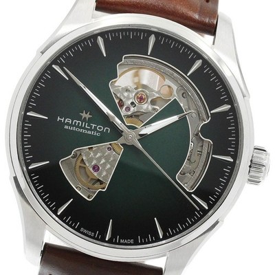 HAMILTON H326750 Jazzmaster Open Heart Automatic Men's Watch Excellent Condition