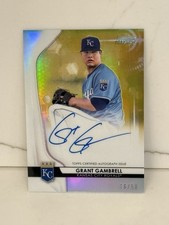 2020 Bowman Sterling Prospect Gold Refractor 16/50 Grant Gambrell Auto Royals