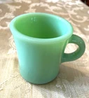 Vintage Fire King Jadeite Green “OVEN  WARE” C Handle Coffee Mug