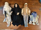 VINTAGE Star Wars 12" Figures - 1996,97- LUKE, EMPEROR, SNOWTROOPER, R2D2