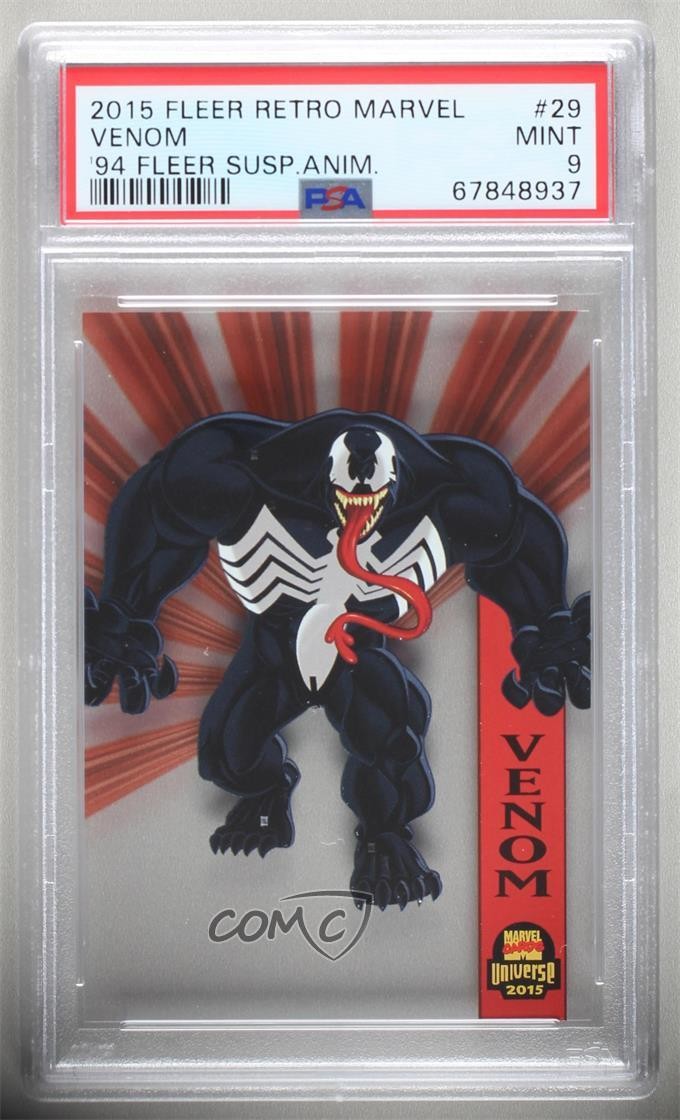 2015 Marvel Fleer Retro 1994 Suspended Animation Venom (Base) PSA 9 MINT 08wd