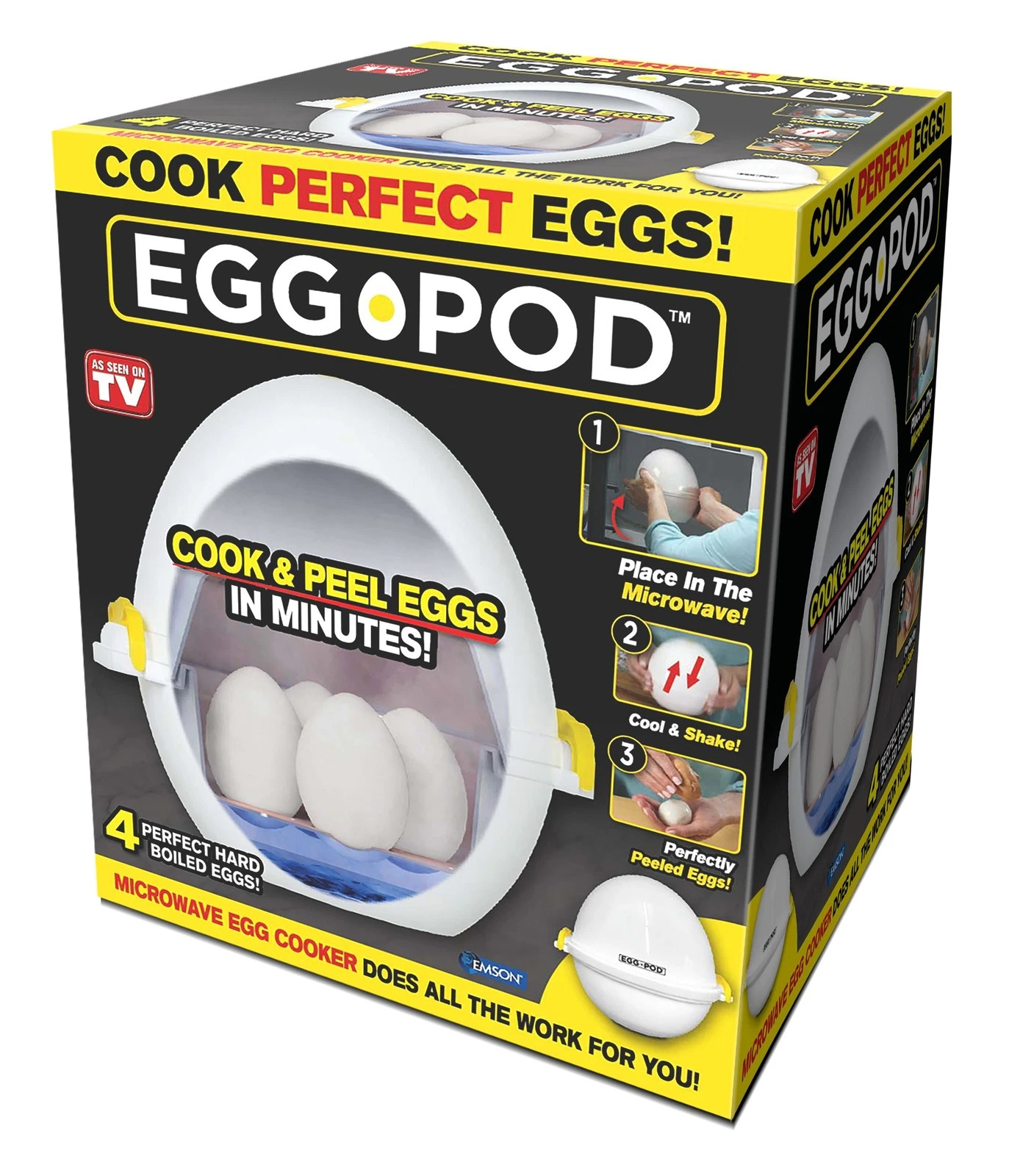 Microwave Egg Cooker - Egg Pod that Perfectly Cooks Eggs and Detaches the Shell!