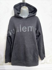 Lululemon Long Sleeve Pullover Logo Hoodie Sweatshirt Size 8