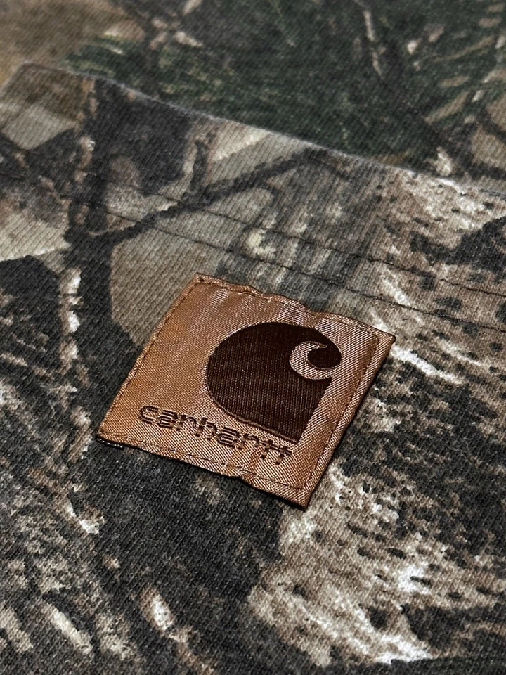 Camiseta Carhartt Hombre Talla XL Ajuste Original Árbol Real Camuflaje K287-977 Foto 3 de 4