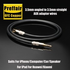 Premium 3.5mm Male To Male Aux Auxiliary Audiophile Audio Cable Headphone Cord