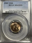 1909 VDB Lincoln Cent MS65 RB