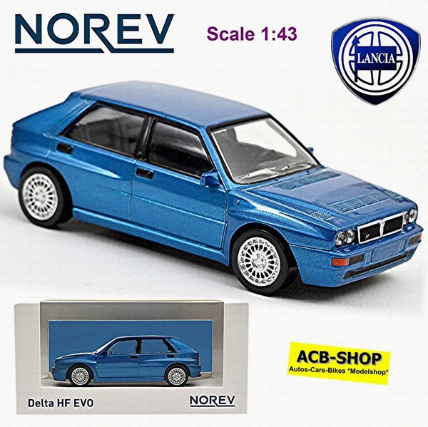 Lancia Delta Hf Evo Integrale Evoluzione Ii 16V 1993-94 Blau 1:43 Norev 780093-image