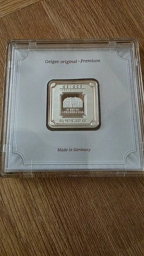 Geiger Edelmetalle 20g 999 Fine Silver Square Bar in Assay Capsule