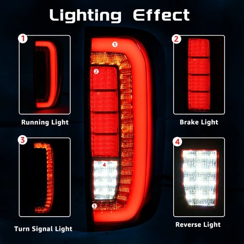 LED Rückleuchten Für Nissan Navara NP300 D23 2015-2019 Dynamischer Blinker Rot - Bild 7 von 11