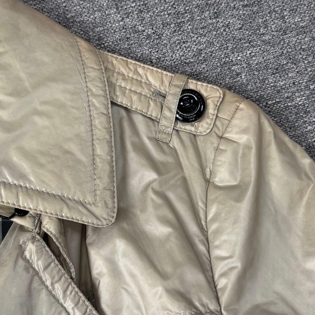 Burberry London Padded Coat Beige Nylon With Nova Check Pattern Size 40 Women thumbnail 8