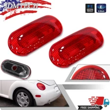 Rear Side Marker Light For 1998-2005 Volkswagen Beetle Red Lens LH & RH Set of 2