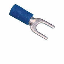 Spade Terminal Vinyl Insulated 10 Blue 16-14 Gauge-50PK