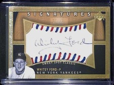 2005 Upper Deck Sweet Spot Classics Signatures Gold #WF Whitey Ford No 14 of 50