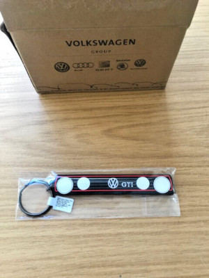 ORIGINAL VOLKSWAGEN GTI SCHLÜSSELANHÄNGER GUMMI - GOLF JETTA CADDY MK1 ETC - NEU - COOL!