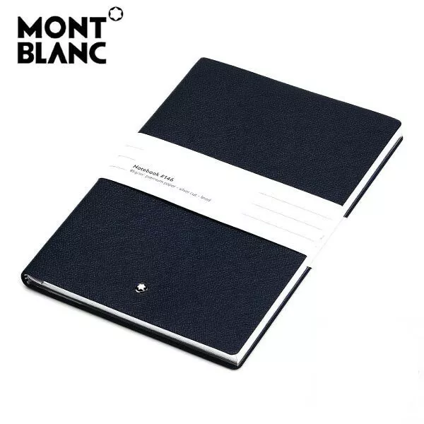 Montblanc Fine Stationery Notebook #146 - Black - Squared