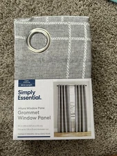 simply essential altura window panel Gray White 50” X 84” (single) Metal Ring