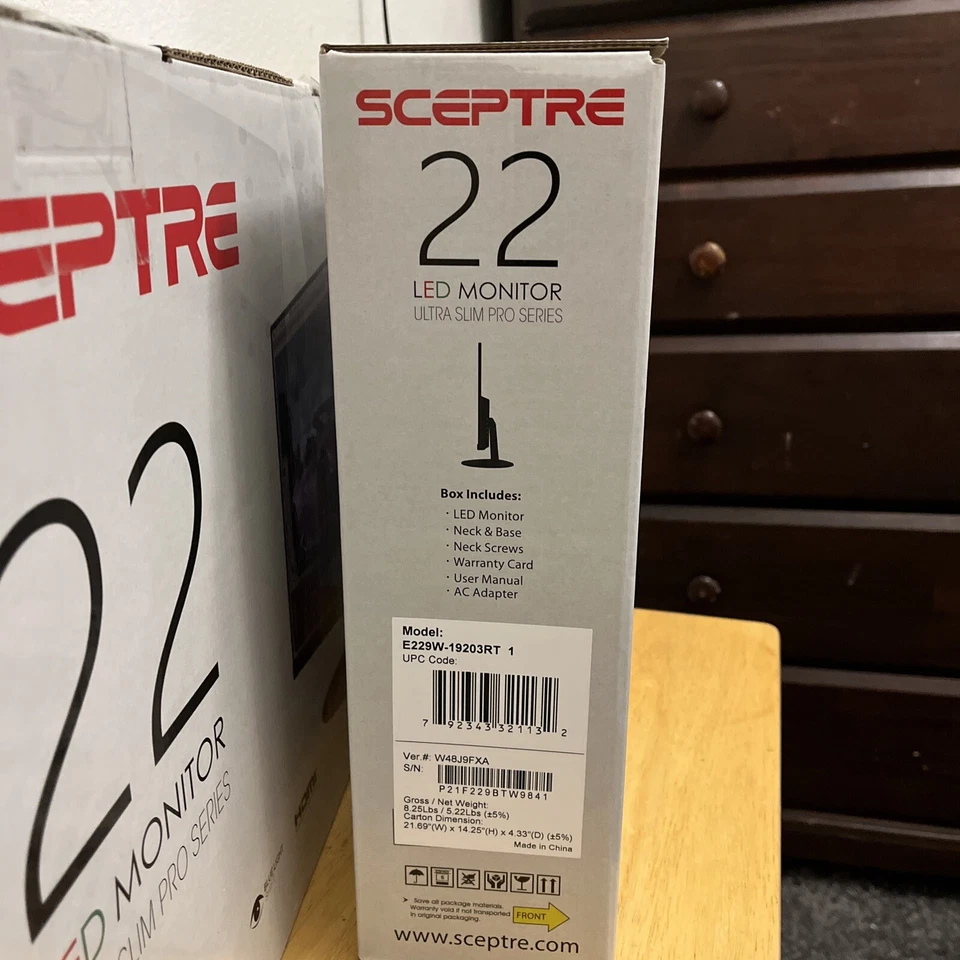 1080p Resolution Sceptre E225W-19203R 22 Inch Monitor - Image 4 of 4