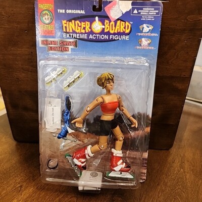 Finger Board Toy Fingergirl Extreme Action Figure Inline Skate ...
