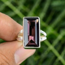 African Amethyst Ring925 Sterling Silver Band Statement Ring Handmade All Size