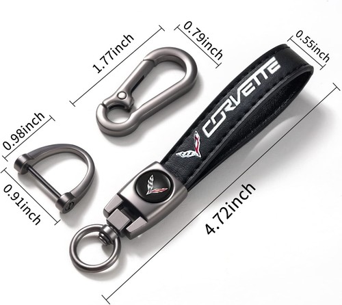 Chevrolet Corvette Metal Keyring Luxury Keychain High Quality Key Ring Car NEW - Bild 2 von 5