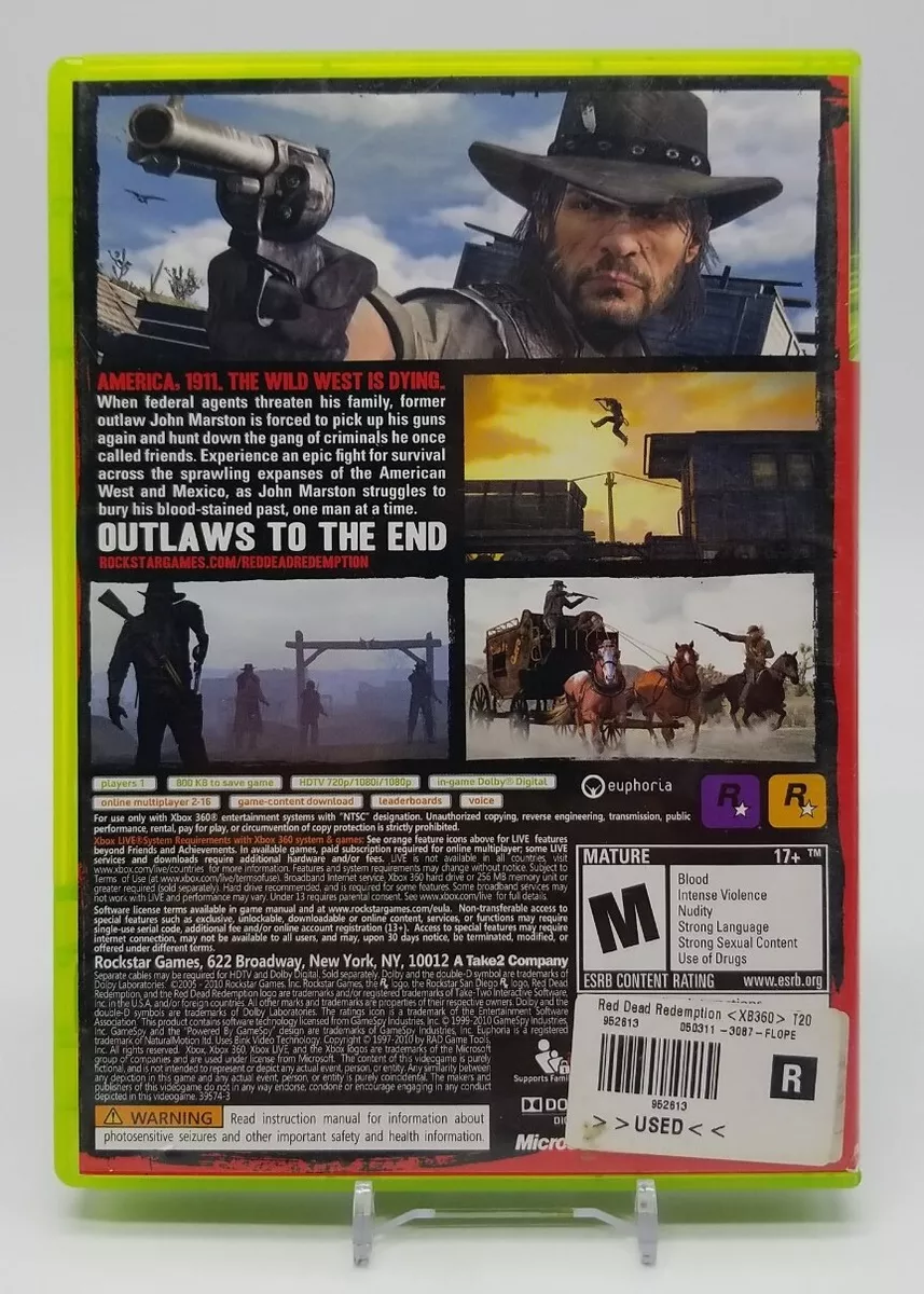 Red Dead Redemption (Microsoft Xbox 360, 2010) Tested Complete Includes Map 710425398216