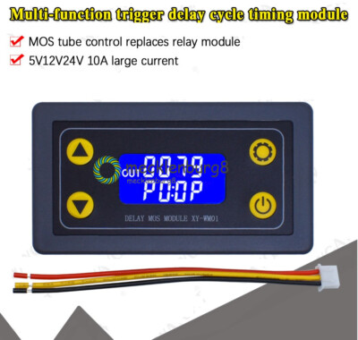 1PCS Multi-Function Trigger Delay Cycle Timing MOS Tube Control 5V 12V 24V UART