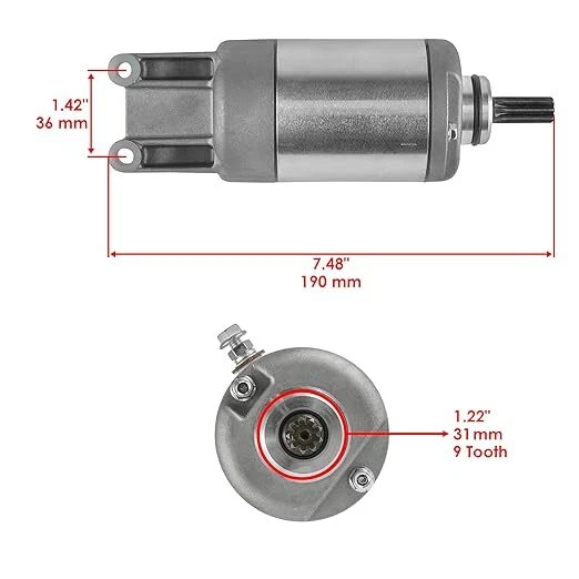 Starter for Suzuki Atv LT-A500 LTA500 King Quad 500 2009-2020 31100-11H00 - Image 2 of 4