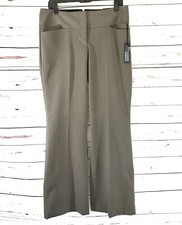 Express Pants Women's Size 8 Editor Brown Flare Leg Low Rise Career NWT