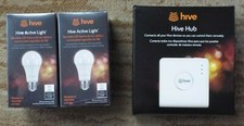 Hive Hub  and   2 Hive active Light 9W- New