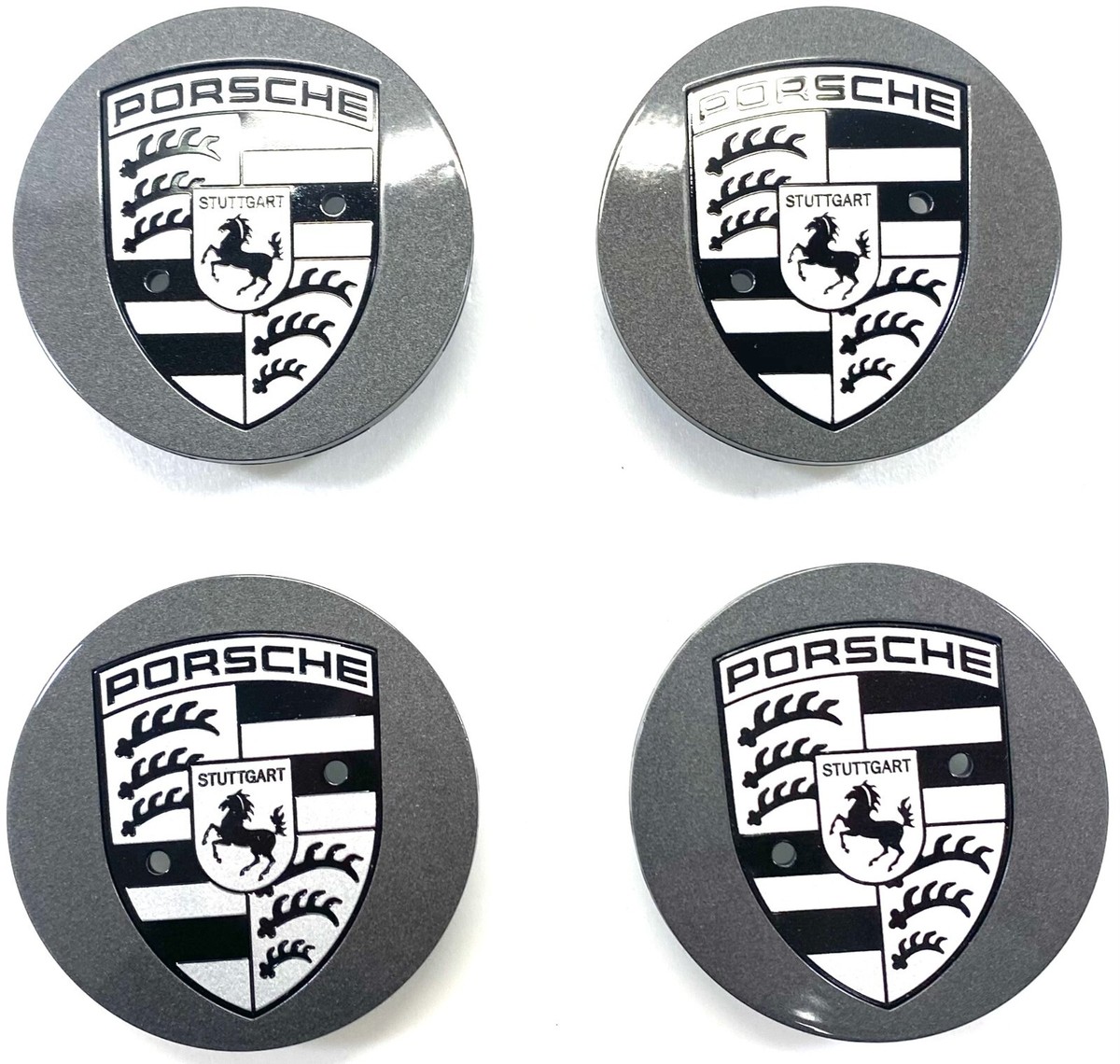 Porsche Macan 95B New Genuine Titanium Grey Wheel Centre Caps  