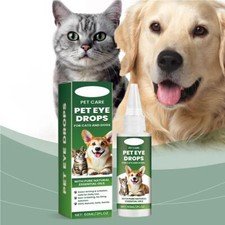 60ml Pet Eye Drops Cats And Dogs To Remove Tear Marks Relieve Eye Itching G H3B3