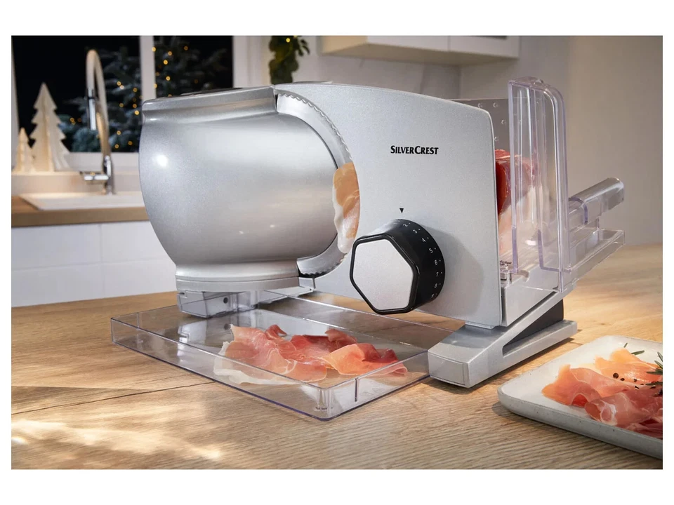 SILVERCREST Elektrischer Allesschneider SAS 120 D1 Edelstahl Rostfrei 120W NEU - Bild 3 von 4