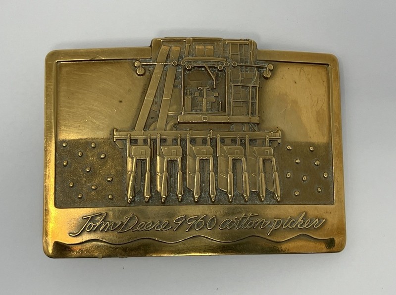 1990 Commemorative John Deere 9960 Cotton Picker Belt Buckle  #0759/3000