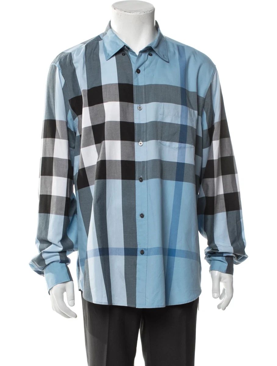 Burberry Blue Shirts for Men for sale | eBay