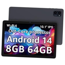 Tablet 10.1 inch, Android 14 Tablets with Octa-core Processor, 8GB 10.1inch