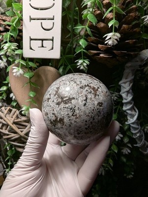 Yooperlite Kugel. 493g. 6,79cms. UV Reaktiv. Lake Superior. UK Verkäufer. Heilung