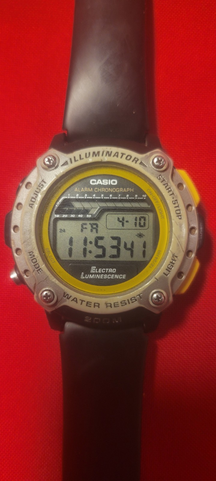 Vintage CASIO DW-285 (1848) Men&rsquo;s 46mm Digital Watch Black