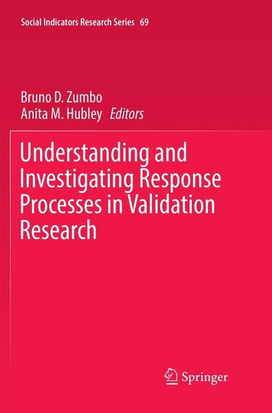 Understanding And Investigating Response Processes In Validation Research Buch-image