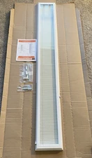 ODL White Cordless Add-On Blinds Raised Frame Sidelight Window 8-3/4” x 65-3/4”