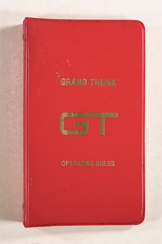 1984 GRAND TRUNK RAILROAD Operating Rules booklet ORIGINAL ring-bound UNSIGNED 