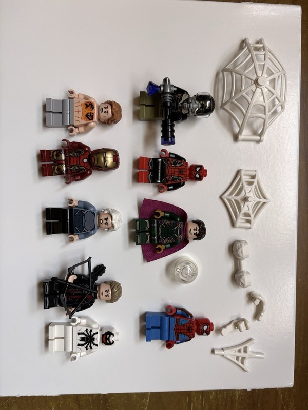Lego Marvel Super Heroes Minifigure Mysterio Quicksilver Spiderman Iron Man Lot