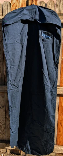 Grand sac à vêtements Prada 100% coton fermeture éclair intégrale bleu marine ~ 65" x 25" ~ jamais utilisé