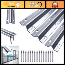 12 Ft Heavy Duty V-Track for Sliding Gates, Pre-Drilled Holes Screws, 4 Ft x 3