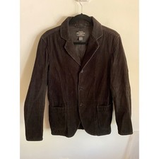 Ralph Lauren Polo Jeans Co Mens Brown Corduroy Blazer Jacket 3-Button Small