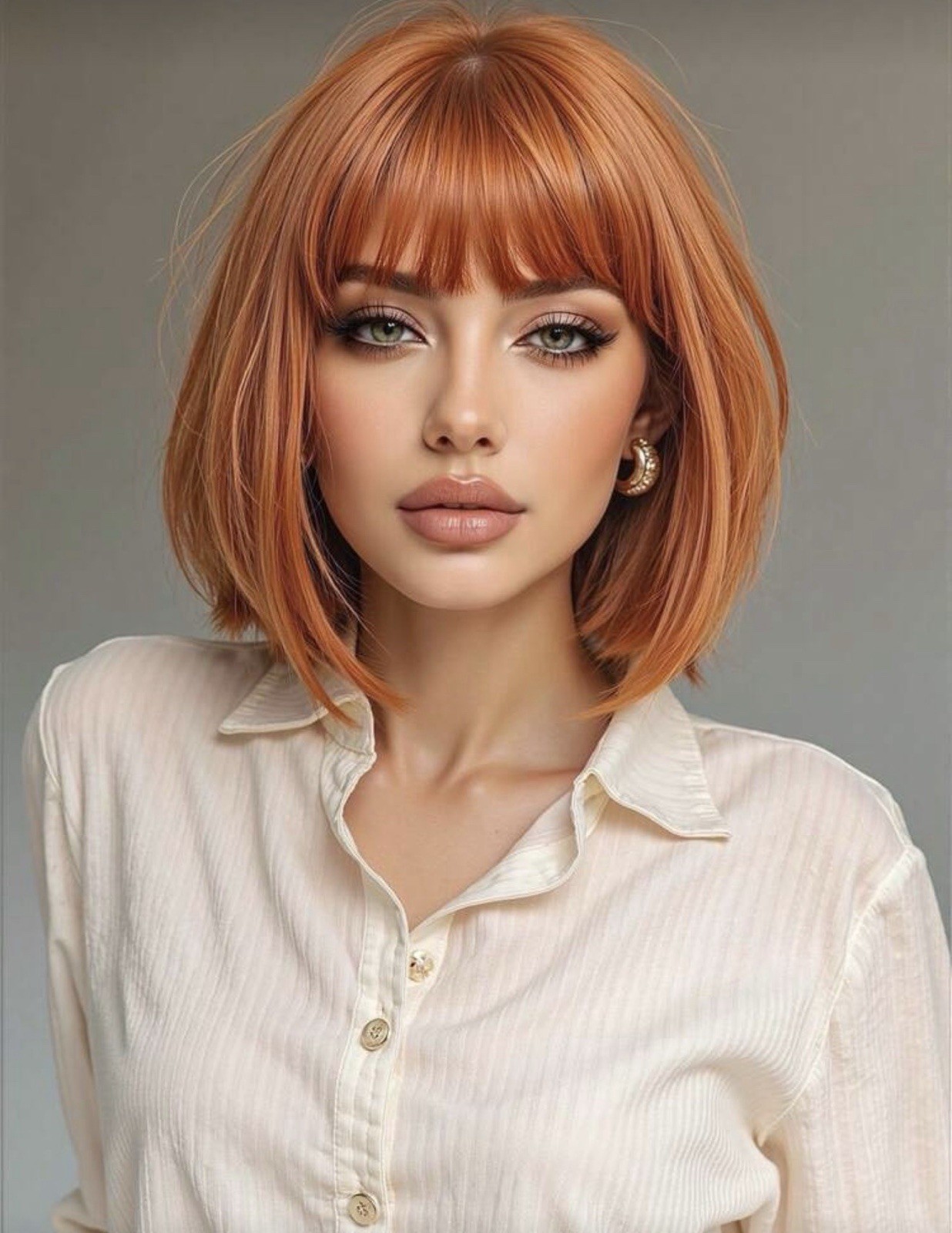 Perruque rousse courte à frange : changez de style pour vos soirées cosplay