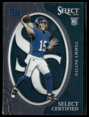 2023 Panini Select #CRO-TDE Tommy DeVito Select Certified Rookies Prizm